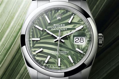 Rolex palm motif